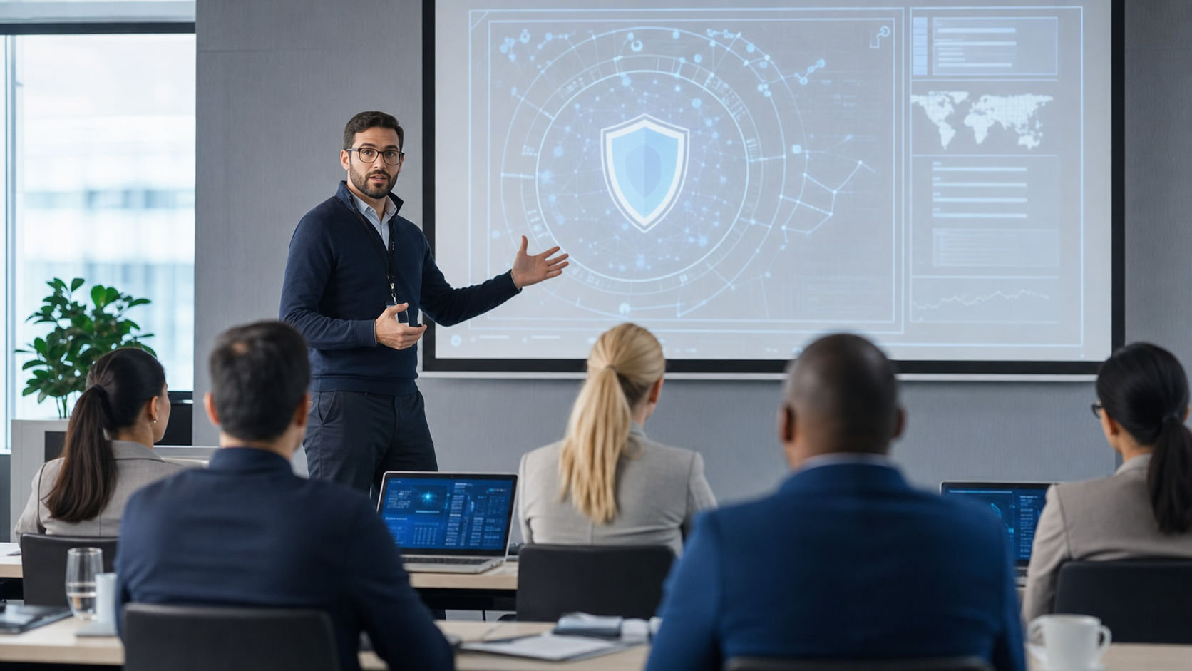Treinamento corporativo de tecnologia para colaboradores de uma empresa
